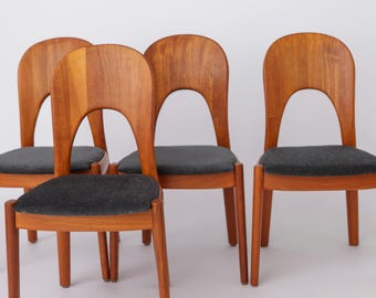 Danish Rosewood Eva Dining Chairs by Niels Koefoed for Koefoeds