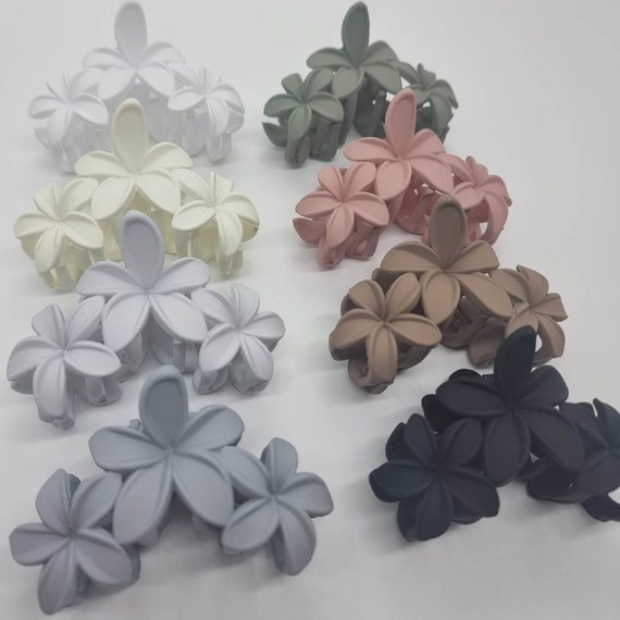 Three Flower Claw Clips, Hair Claws, Hair Accessories - Etsy display picture 1