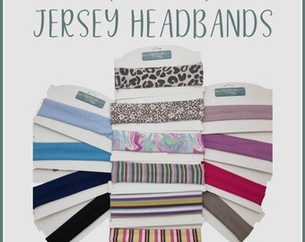 Jersey headband, headband, stretchy headband, knit headband