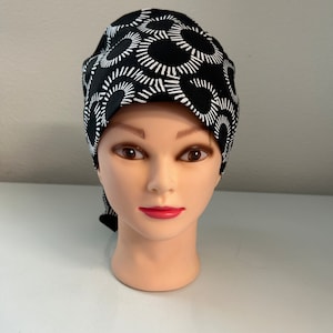 Scrub Cap - Black Circles