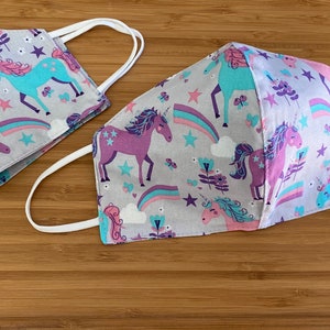 Purple Unicorns- Cotton Face Mask