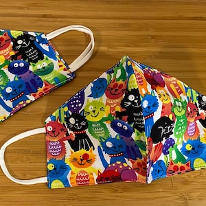 Cotton Face Mask - Kittens 1