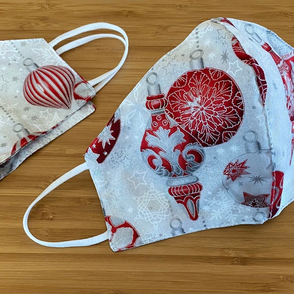 Holiday Ornaments- Cotton Face Mask