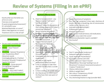 Review of Systems (filling in an ePRF)