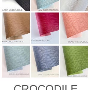 Handmade Croc Vegan Leather Planner Binder: A5/A6 Agenda Accessory Set image 7