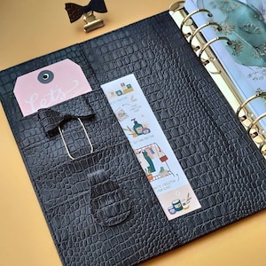 Hochwertiger Krokodatbuch A5, Planerbinder, handgefertigtes Notizbuch, Vegan Leder maßgefertigtes Journal, auf Bestellung, persönliches Notizbuch