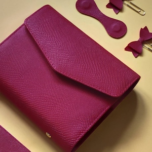 Planner A5/A6, pasta de planejador, pasta de 6 argolas, planejador pessoal feito à mão, planejador personalizado, agenda de planejador croc