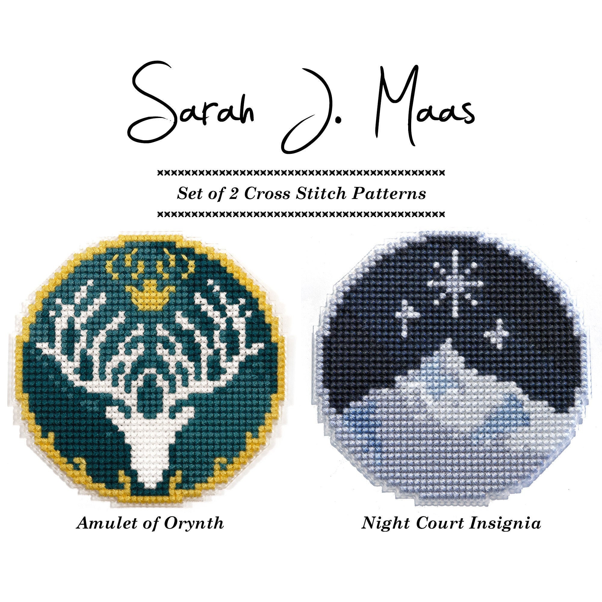 Sarah J Maas Cross Stitch Pattern PDF (OFFICIALLY LICENSED
