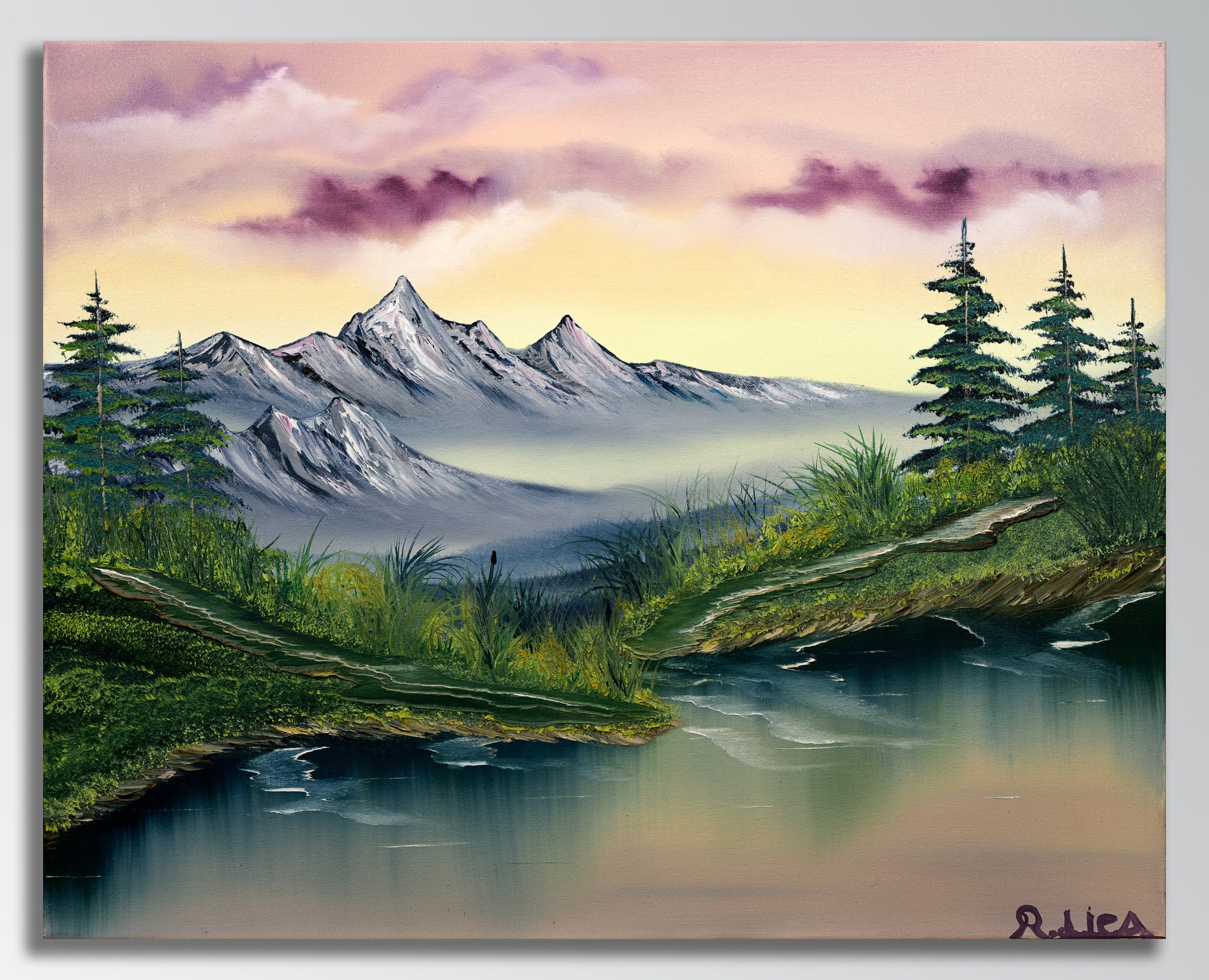 The Hills Oil Painting Art | Etsy