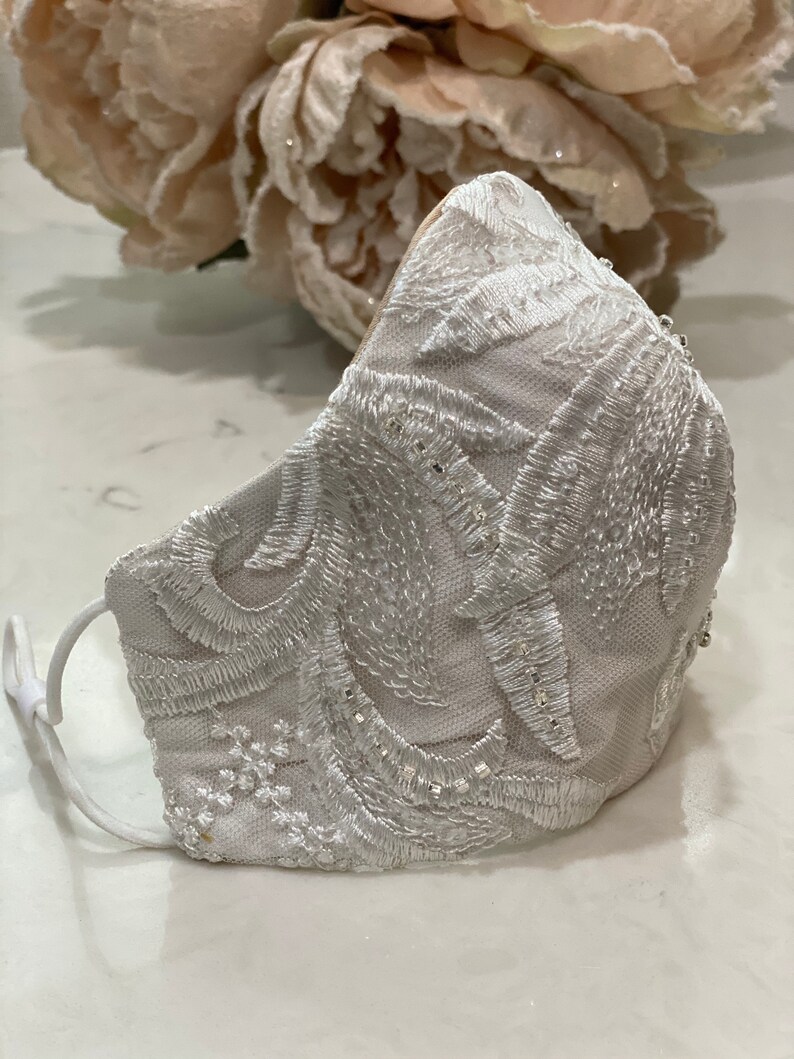 Bridal Mask Mask Lace Mask Beaded Wedding Mask Luxury - Etsy Australia