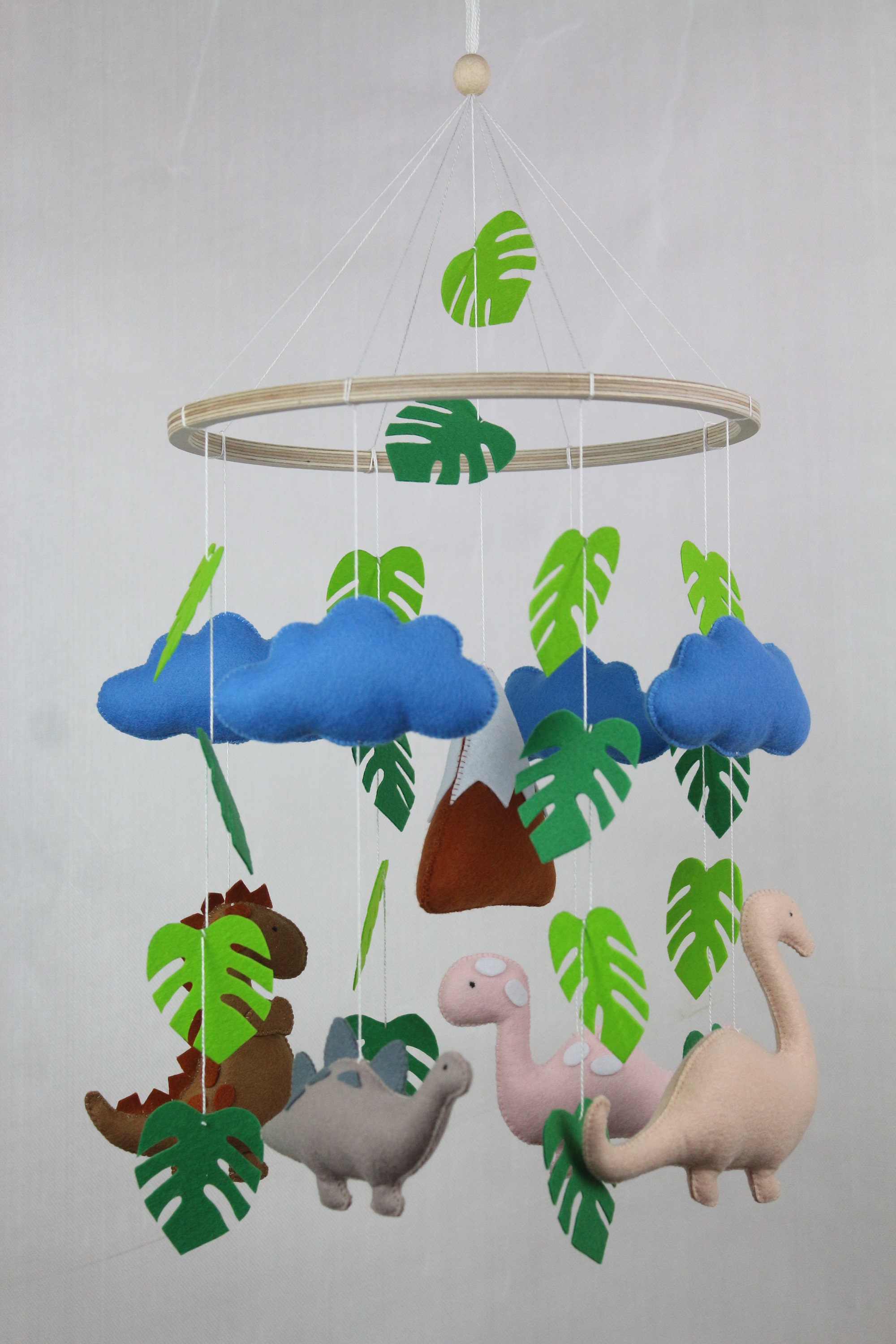 Dinosaur mobile cloud nursery mobile crib mobile dinosaur Etsy