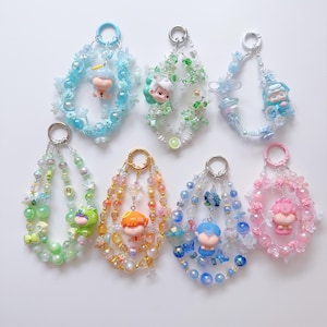 POPMART Phone Charm: Jelly Beads, Lace & Skull Panda