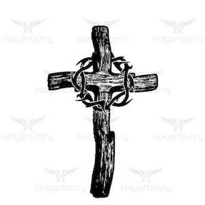 Crown and cross SVG, Crown and cross Cutting File for Cricut, Vector,Silhouette for Customizing T-Shirts,Clipart,Vinyl cut Files