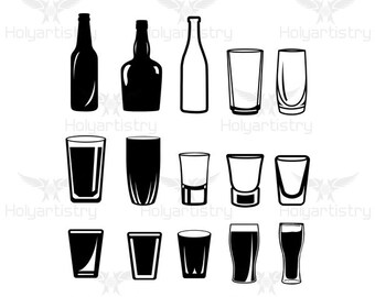 Shot Glass Svg Etsy