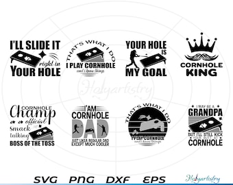 CORNHOLE SVG, Cornhole Cutting File for Cricut, Vector, Silhouette for Customizing T-Shirts, Clipart, Vinyl cut Files