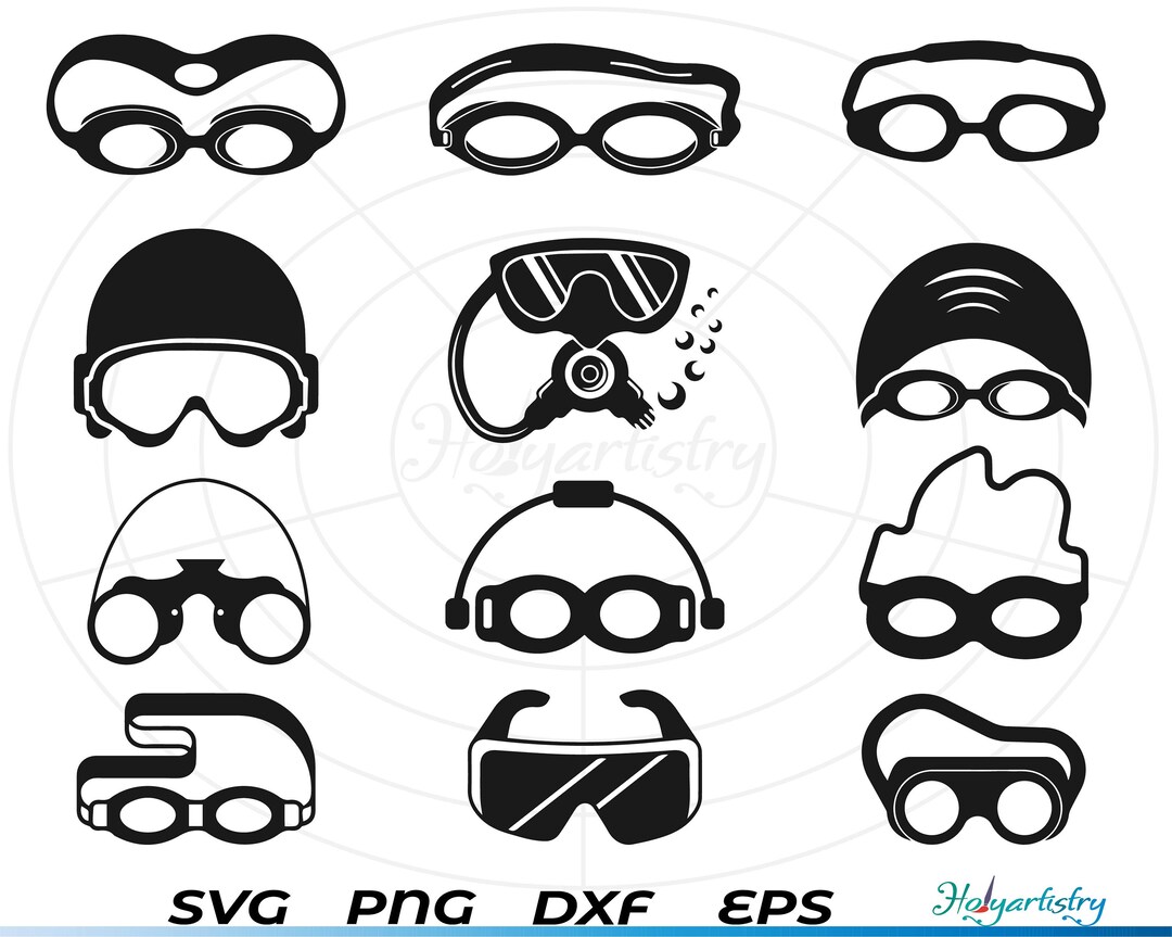 Swimming Goggles SVG, Swim Goggles Svg, Swimmer Svg, Goggles Svg