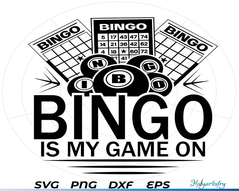 Bingo SVG, Bingo Cutting File for Cricut, Bingo Vector, Bingo Monogram ...