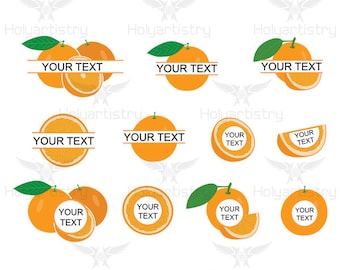 Orange  SVG,Lemons  SVG, Orange Split  SVG , Cutting File for Cricut,Vector,Silhouette for Customizing T-Shirts,Clipart,Vinyl cut Files