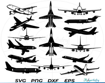 Airplane svg, airplane png, airplane silhouette svg, aeroplane svg, plane svg, aircraft svg, airplane clipart easy, cricut airplane