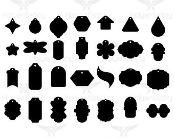 Tags bundle SVG, Gift tags Cutting File for Cricut, Template Vector,Silhouette for Customizing T-Shirts,Clipart,Vinyl cut Files