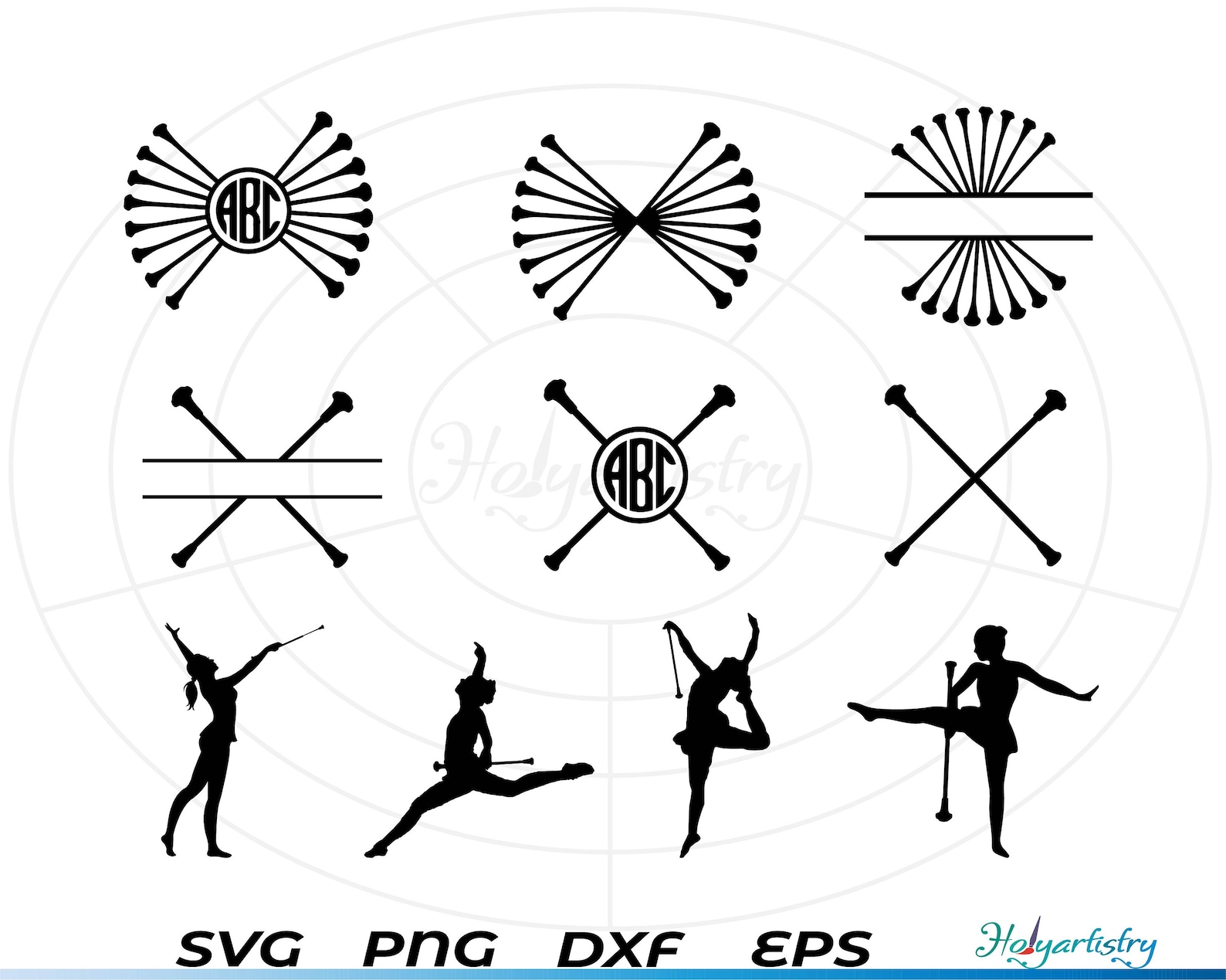 Baton Twirling SVG, Baton Dancing Girl Svg, Baton Svg, Majorette Svg