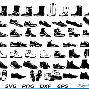 Shoes bundle SVG, Shoes SVG, Shoes cut file, Shoes png, Shoes silhouette, Shoes vector, Trainer Svg, Converse Svg, Footwear svg