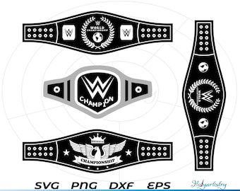Kampioenschap riem SVG, kampioenschap SVG, kampioen riem SVG, Champ SVG, cut-bestand, voor silhouet, SVG, EPS, DXF, PNG, clipart, Cricut desig