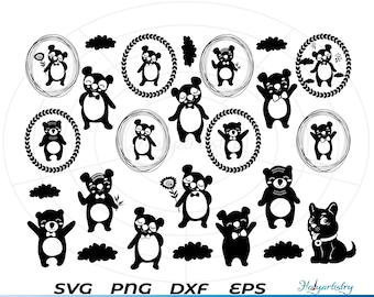 Niedliche Waldtiere, Waldtiere png, Safari SVG, Cricut, svg, Waldtiere png, Kawaii Tiere Clipart, Tiere Umriss
