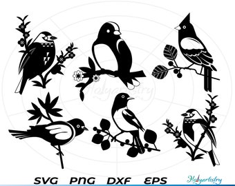 Cardinal SVG, Cardinal Bird svg, Bird svg, Cardinal Layered svg, Clipart, Cut Files for Silhouette, Files for Cricut, Vector, dxf, png