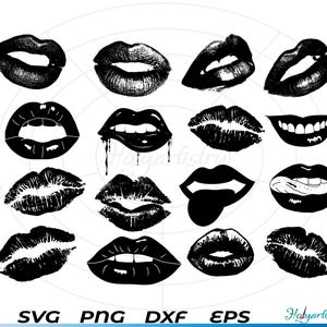 Lips SVG, Lipstick svg, Kiss svg, Lips, Valentines Day SVG, Kissy Lips SVG, Kiss Cricut Cut Files, Kiss png, Love Svg, Digital download