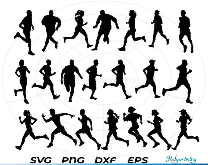 Running SVG Bundle, Runner Svg, Run Svg, Running Man, Running Women ...