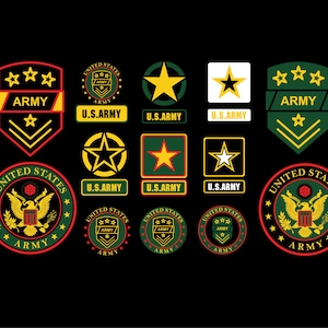 US Army Svg, Army Symbol, US Army Logo, Army Logo, Cricut Silhouette, Army T- Shirt, US Army Forces, Clipart Png, Army rank, us army rank