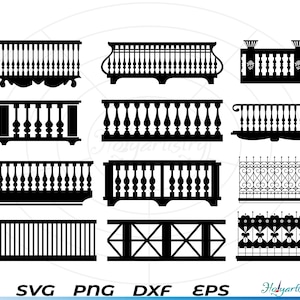 Decorative Balcony Svg, Balcony Svg, Architecture Svg, Balcony Dxf, Balcony Png, Balcony Clipart, Balcony Files, Balcony Eps