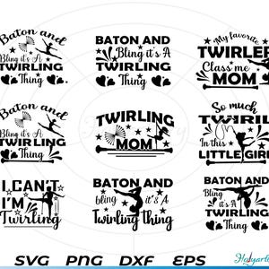 Baton Twirling Bundle SVG, Baton dancing girl svg, Majorette svg, Baton twirler svg, twirling svg, twirling clip art, twirlers svg,