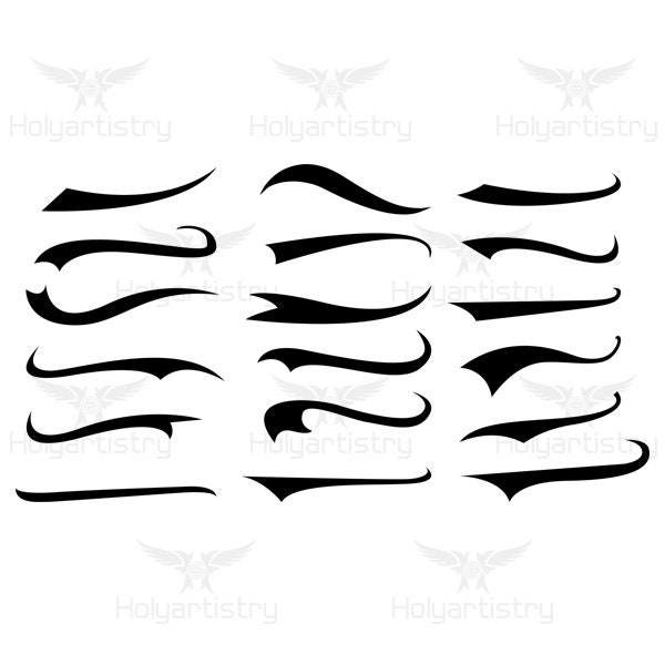 Text Tails SVG, Font Tails Cutting File for Cricut,Vector,Silhouette for Customizing T-Shirts,Clipart,Vinyl cut Files