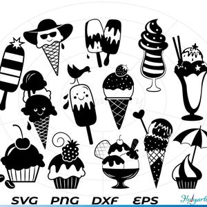 Eiscreme-Svg, leckere Eiscreme-Svg, Eiscreme-Umriss, süße Eistüte geschnittene Dateien, Eiscreme-Clipart, Eiscreme-Silhouette-Svg, Png, Vektor