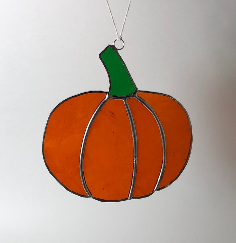 Stained Glass Pumpkin. This beautiful piece will look amazing | Etsy