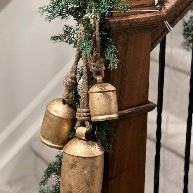 40 Pieces 1.5 Inch Bronze Jingle Bells Vintage Jingle Bells Craft Bells  Christmas Bells For Dog Potty Training, Making Wind Chimes,festive Decorat  Ect