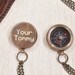 Your Tommy Your Tubbo Compass Necklace, Engraved Compass Necklace, Personalized Compass Necklace, Small Necklace, Working Compass