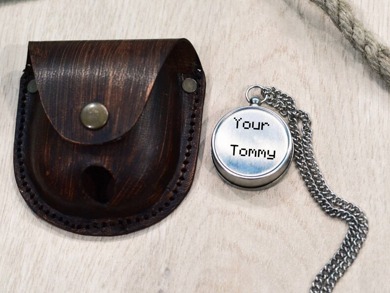 Personalized Compass Necklace Compass Necklace Monogram Etsy