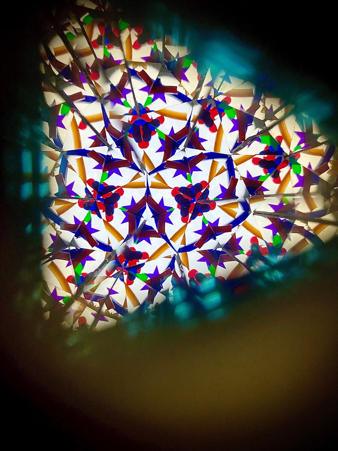 PURE BRASS KALEIDOSCOPE Stained Glass Kaleidoscope Etsy