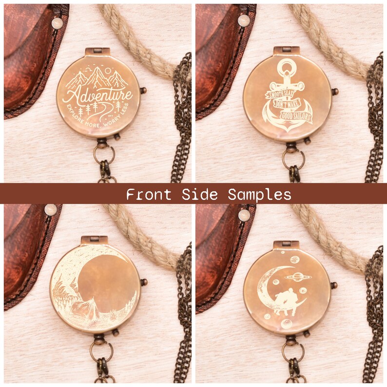 Fathers Day Gift Compass Gift for Dad Personalized Compass Etsy