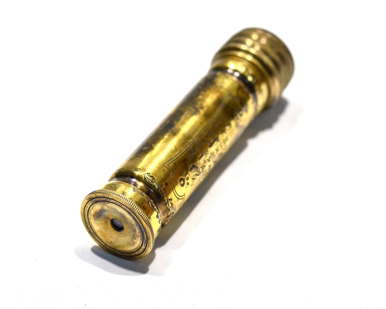 PURE BRASS KALEIDOSCOPE Stained Glass Kaleidoscope Etsy