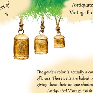 Aazon.co: Carfar Shabby Chic Set Of 3 Country Rustic Style Bells