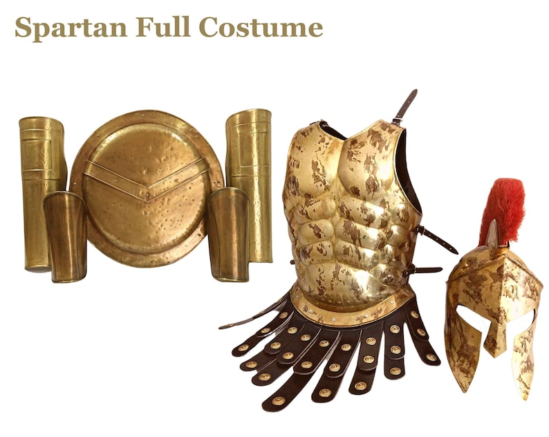 Greek Spartan & Achilles Troy Complete Costume Hoplite Etsy