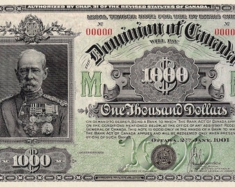 Dominion of Canada, 1000 Dollars, 1901, P.25A, REPLICA