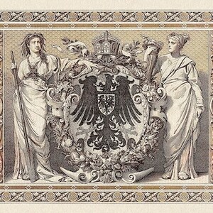 Germany, Reichsbanknote 100 & 1000 Mark, 1884 1891, P.12 P.13, REPLICA image 2