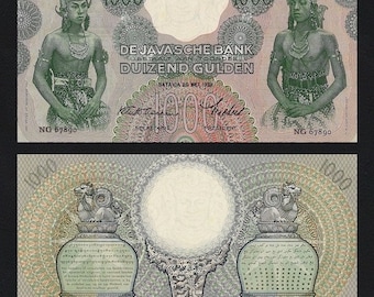 Netherlands Indies (Indonesia), De Javasche Bank 5 - 1000 Gulden, 1938, P.78 - P.85, REPLICA