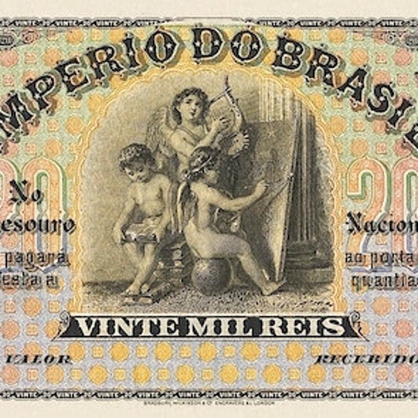 Brazil, Imperio do Brasil, Dom Pedro II, 20 Mil Reis, Estampa 8, 1885, Pick Unlisted, REPLICA