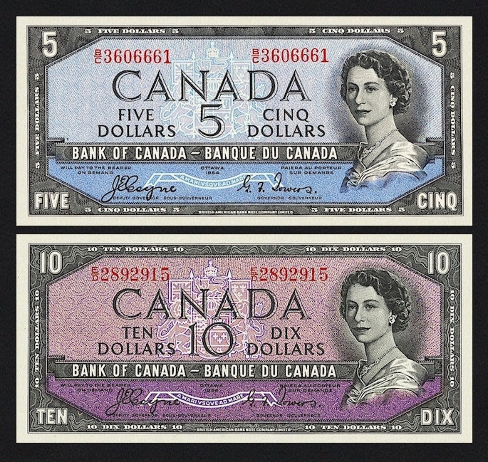 Canada 1 1000 Dollars the Devils Face Set 1954 P.66 - Etsy Canada